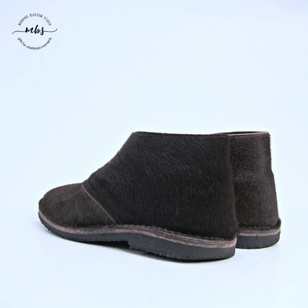 J. Crew Macalister Pony Hair Desert‎ Boots Made In Italy Brown Men 11.5*